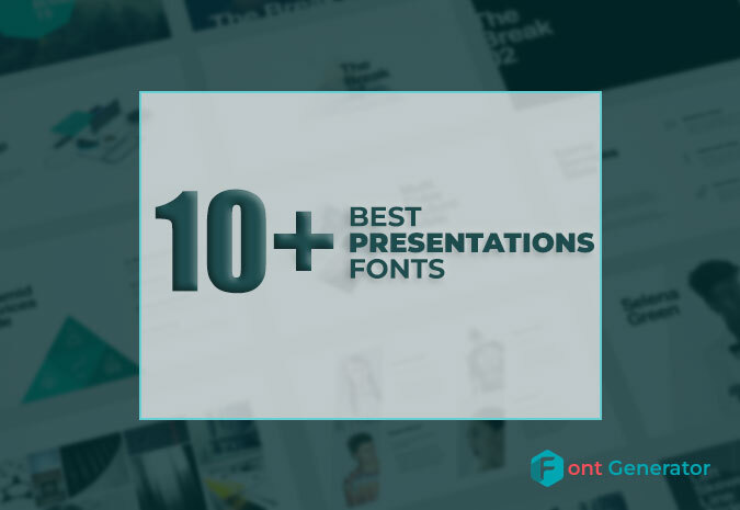 best presentations fonts