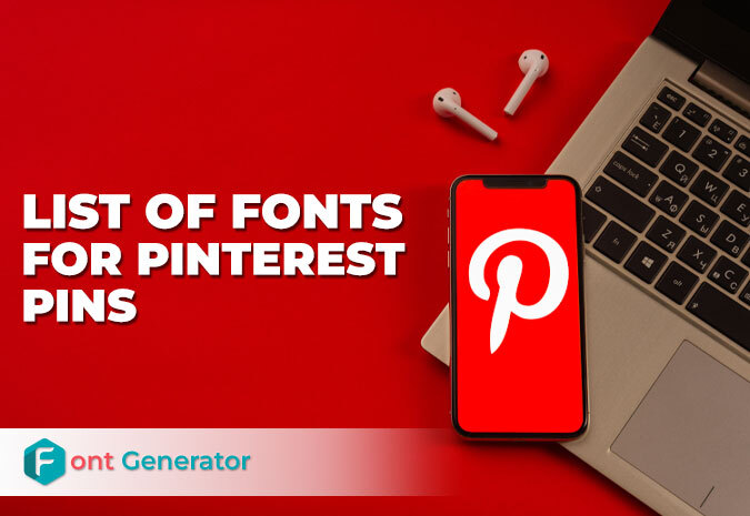 list of fonts for pinterest